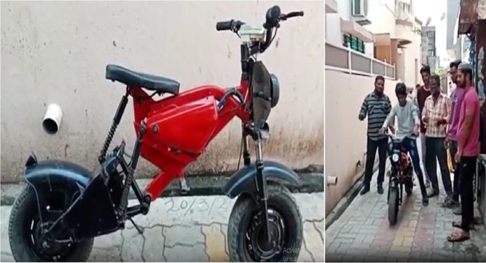 Bike jugaad in India : बाप असावा तर असा! असं पूर्ण केलं लेकाचं बाईक घेण्याचं स्वप्न