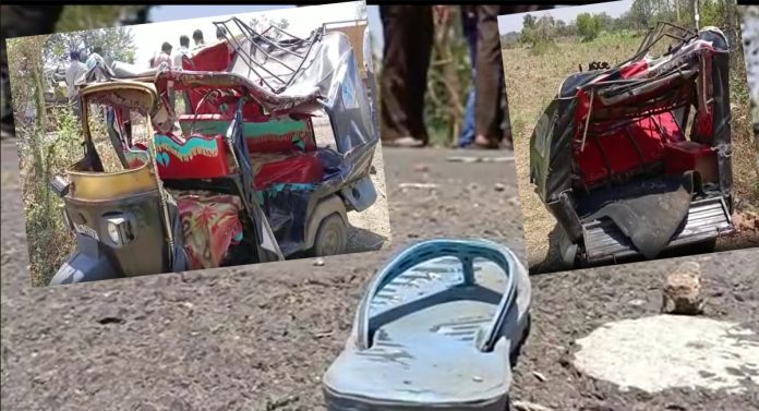 Nanded News : पोट भरण्यासाठी निघालेल्याच्या रिक्षाला ट्रकने चिरडले; पाच जणांचा दुर्दैवी मृत्यू