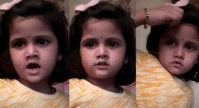 Viral Video: कुणाचा राग आलाय? चिमुकली वरच्या आवाजात म्हणाली 'सर्जा खान'; पाहा अंगावर काटा आणणारा व्हिडिओ