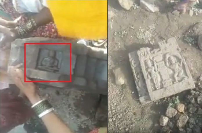 तलावाचा गाळ उपसताना परभणीत सापडली प्राचीन शिल्प, शिलालेख आणि बुद्ध मूर्ती