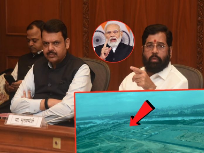 "नवी मुंबई विमानतळाचं उद्घाटन मोदींच्या हस्ते व्हावं म्हणून..."; हवाई पाहणीनंतर CM शिंदेंचं विधान