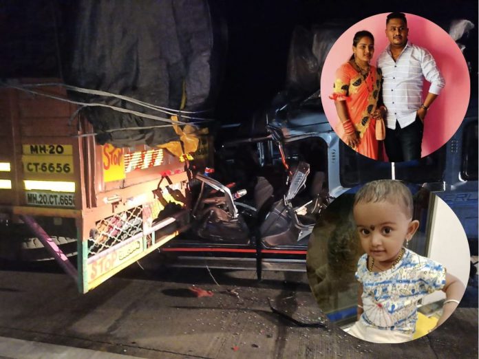  समृद्धी महामार्गावर भीषण अपघात, आई-वडिलांसह 18 महिन्यांच्या चिमुरडीचा मृत्यू title=