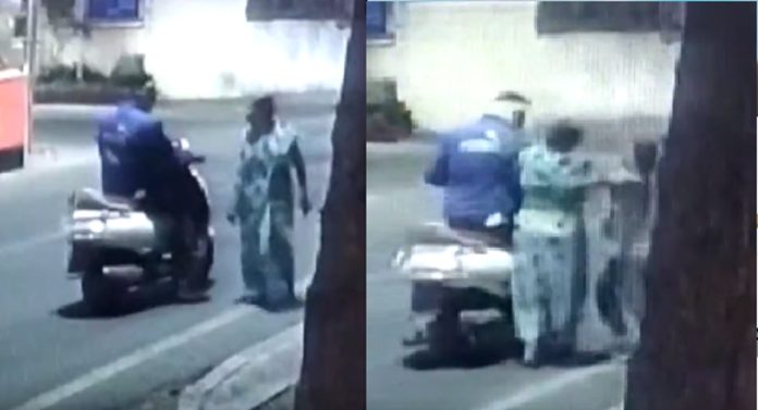 आजीच्या मदतीला धावली, 10 वर्षांची मुलगी सोनसाखळी चोराला भिडली... Video व्हायरल