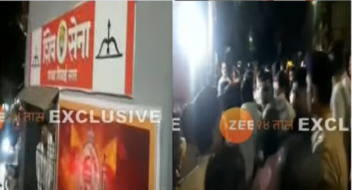 मुख्यमंत्र्यांच्या ठाण्यात पुन्हा राडा, शाखा ताब्यात घेण्यावरुन ठाकरे आणि शिंदे गट आमने सामने