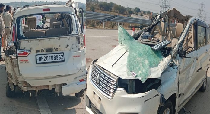 मोठी बातमी! समृद्धी महामार्गावर भीषण अपघात; 5 जण जागीच ठार