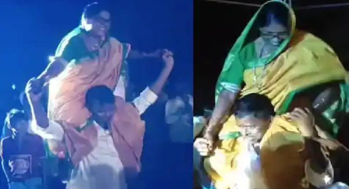 Video : दमदार आमदार... पत्नीला खांद्यावर घेत नरहरी झिरवळ यांनी केला डान्स