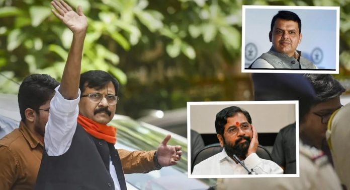 "फडणवीसजी मुर्खांना आवरा", संजय राऊतांनी दिला सल्ला; म्हणाले 'तुम्ही मांडीवर घेतलेले मूर्ख...'