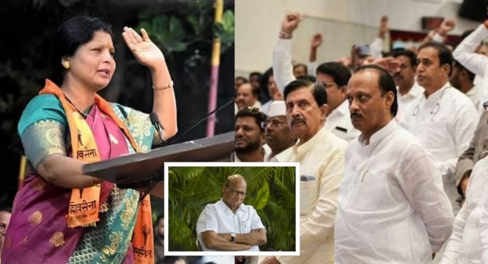 सुषमा अंधारेंनी शरद पवारांसमोरच केली अजित पवारांची तक्रार, म्हणाल्या "मला अश्लाघ्य भाषेत..."