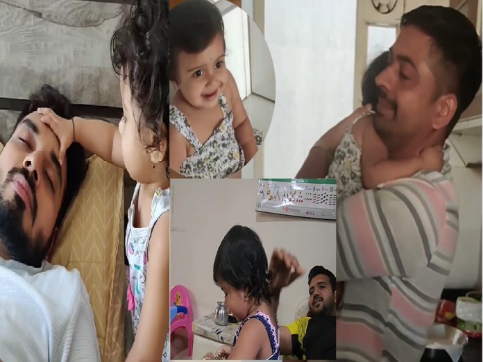  Father's Day Special : वडिलांसोबत लाडूबाईंचे VIDEO पाहून तुम्ही पण म्हणाला ''खरंच एक लेक असावी''